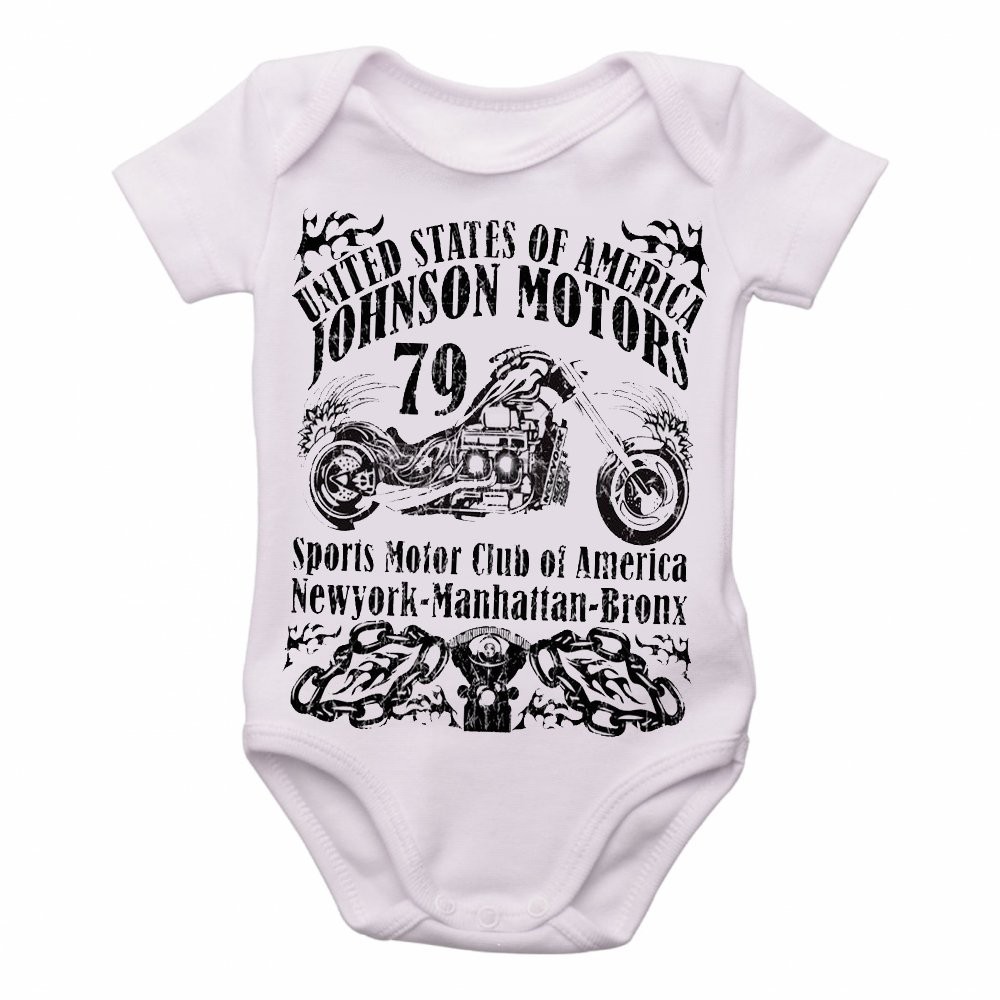 body nenê roupa bebê Moto Johnson Motors