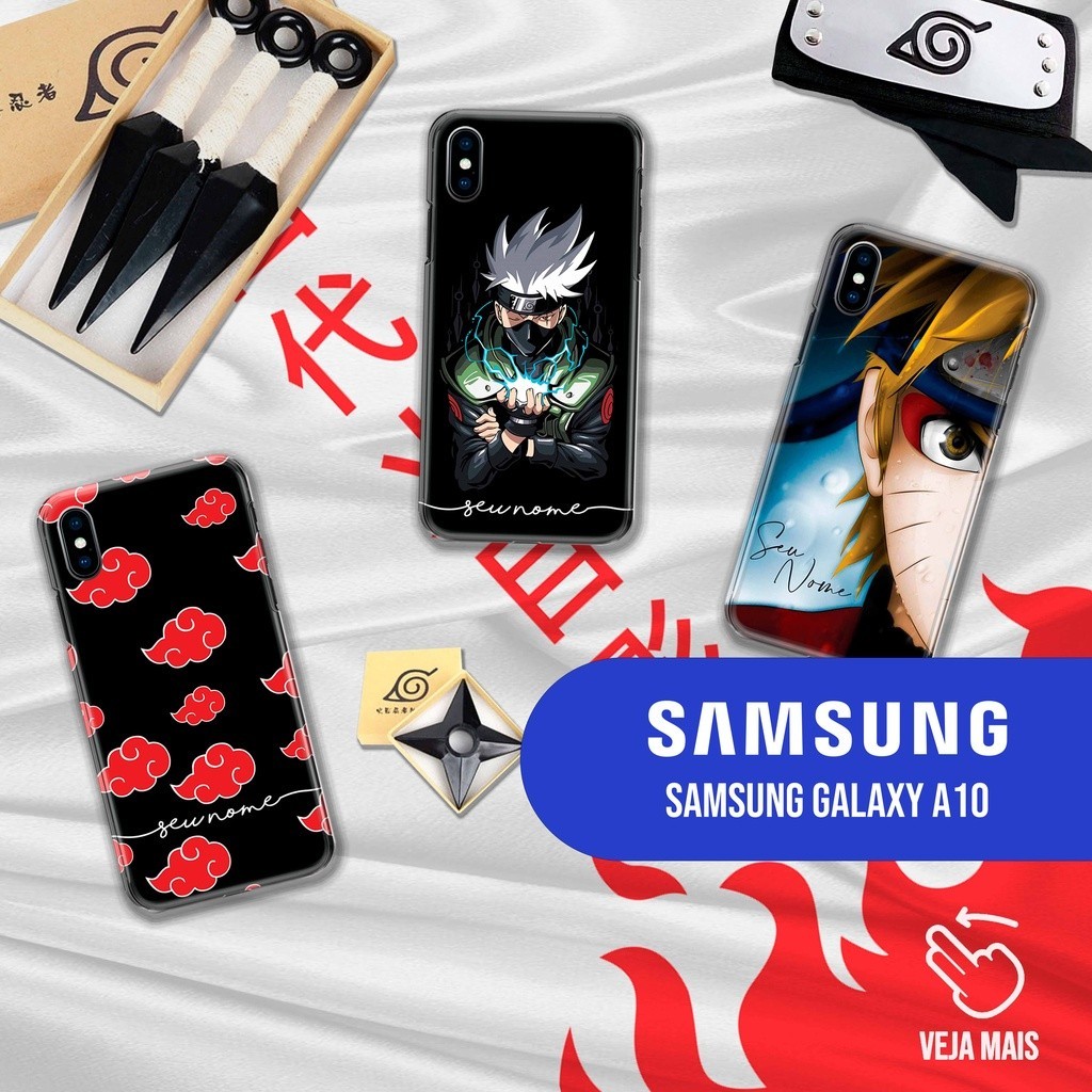 Capa Capinha Case - Galaxy A10 - Naruto