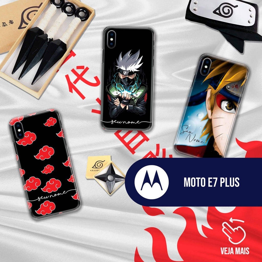 Capa Capinha Case - Moto E7 Plus - Naruto