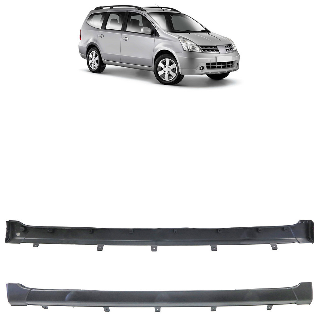 Spoiler Lateral Livina 2009 2010 2011 2012 2013 Preto - Spare Parts and Accessories for Vehicles