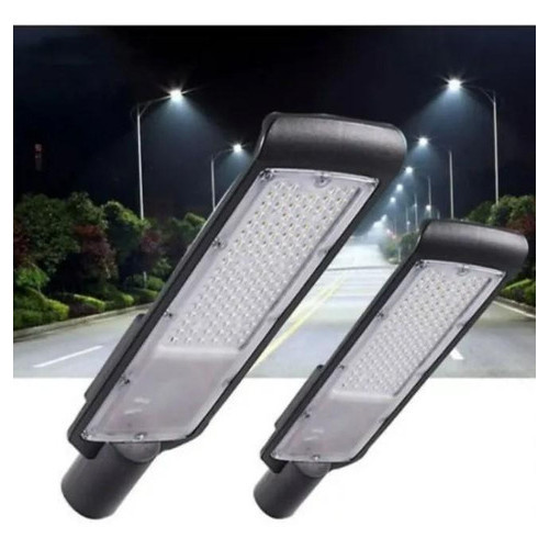 Kit 2 Luminária Led Para Poste 150w Iluminação Publica Bivolt Luminaria Led Para Rua Publica Poste Praças Condomínio