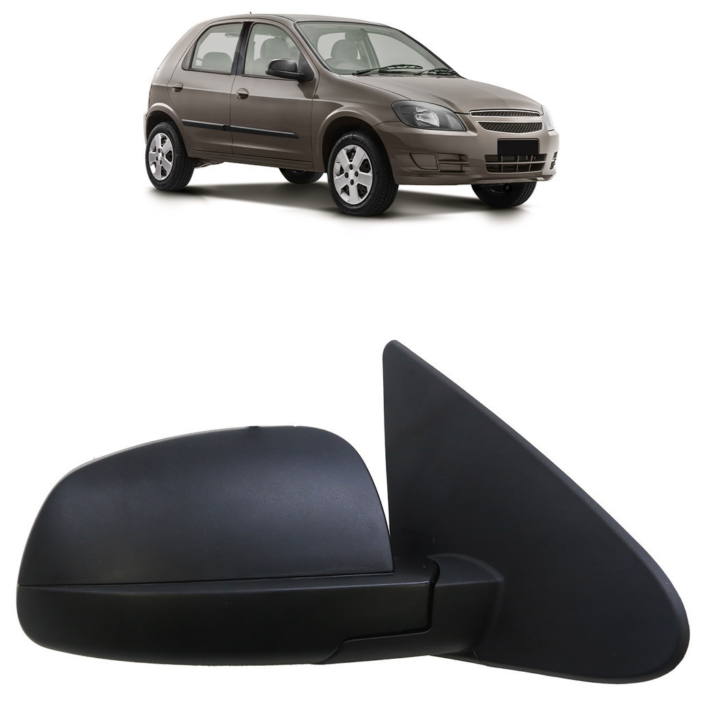 Retrovisor Celta 2007 2008 2009 2010 2011 2012 2013 A 2016 Liso Com Controle Lado Direito Passageiro em Oferta na Shopee
