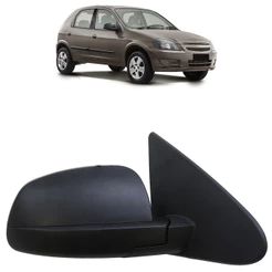 Retrovisor Celta 2007 2008 2009 2010 2011 2012 2013 A 2016 Liso Com Controle Lado Direito Passageiro