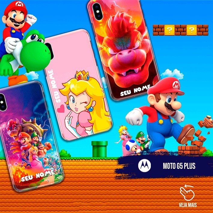 Capa Capinha  - Moto G5 Plus - Super Mario Bros