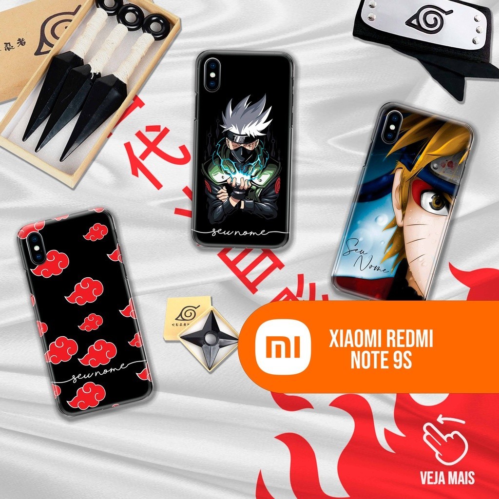 Capa Capinha Case - Redmi Note 9S - Naruto