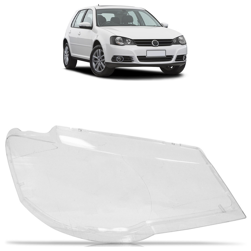 Par Lente Farol Dianteiro Golf 2008 2009 2010 2011 2012 2013 Lente Lisa Acrilico Transparente em Oferta na Shopee