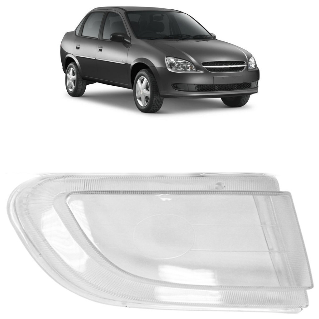 Par Lente Farol de Milha Auxiliar Classic 2011 A 2016 Transparente Lente Lisa Acrilico em Oferta na Shopee