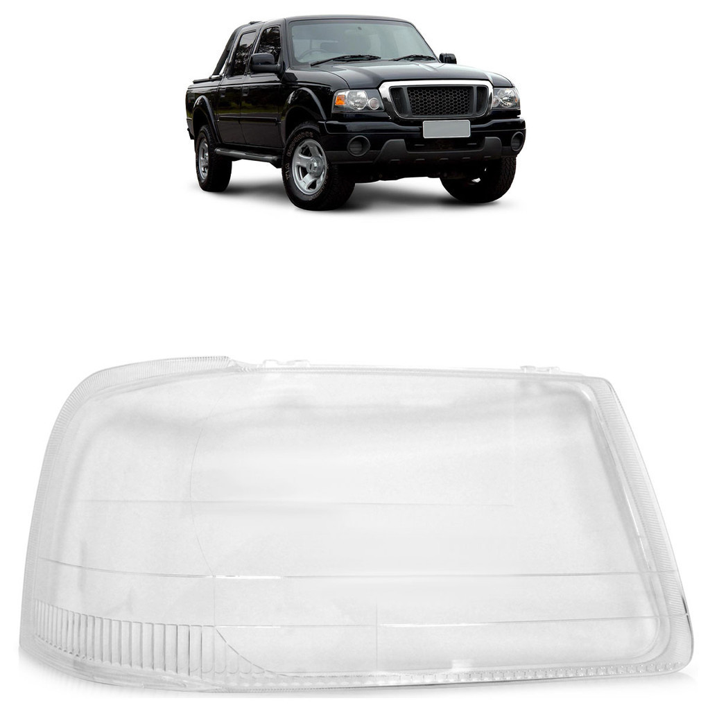 Par Lente Farol Dianteiro Ranger 2005 2006 2007 2008 2009 Transparente Lente Lisa Acrilico em Oferta na Shopee