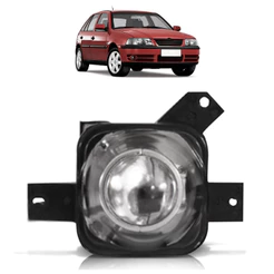 Par Farol Milha Auxiliar Gol 1999 A 2005 Parati Saveiro G3 Fase 1 e Fase 2 Lente Lisa Vidro