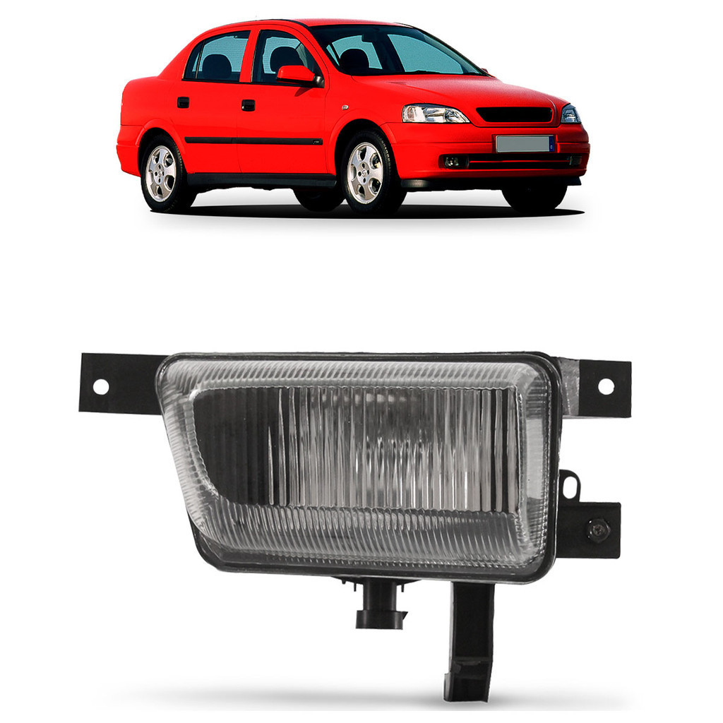Par Farol Milha Auxiliar Astra Hatch 1998 1999 2000 2001 2002 Lente Estriada Vidro - Spare Parts and Accessories for Vehicles