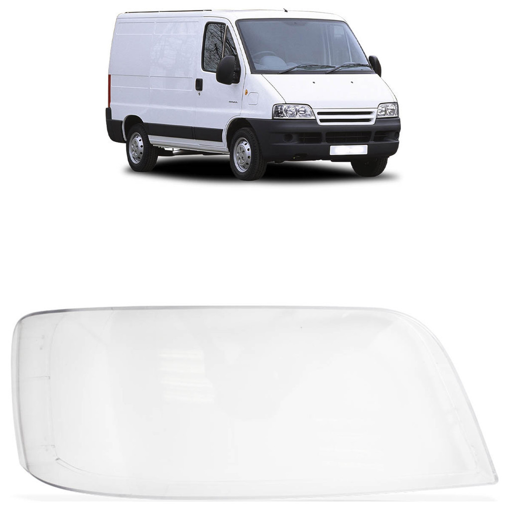 Par Lente Farol Principal Ducato 2006 A 2016 Transparente Lente Lisa Acrilico - Spare Parts and Accessories for Vehicles