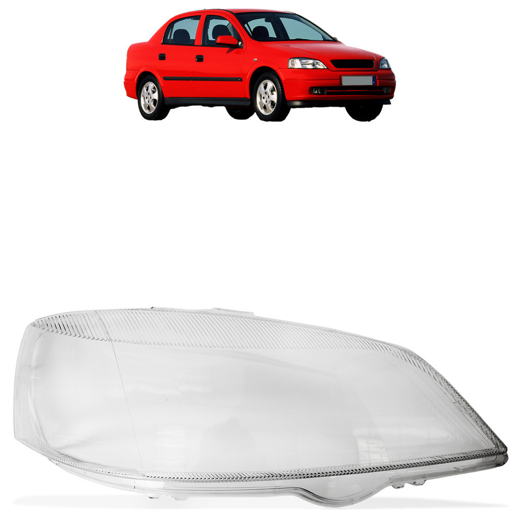 Par Lente Farol Dianteiro Astra 1998 1999 2000 2001 2002 Transparente Lisa Acrilico - Spare Parts and Accessories for Vehicles