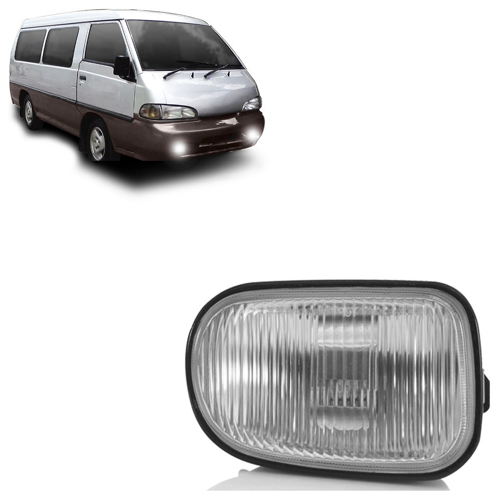 Par Farol de Milha Auxiliar H100 1997 1998 1999 2000 2001 2002 2003 Lente Estriada Vidro em Oferta na Shopee