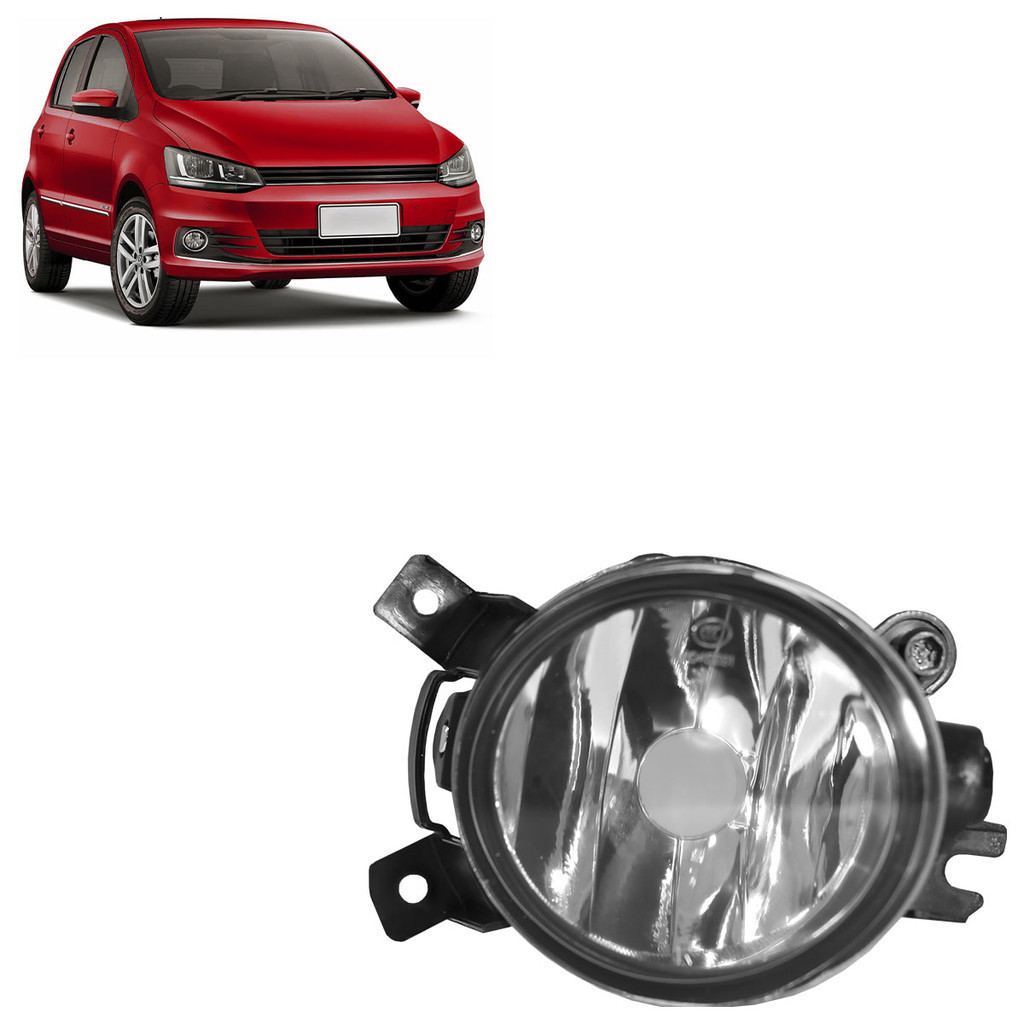 Par Farol Milha Fox 2015 2016 2017 2018 2019 2020 Gol Voyage G7 Auxiliar Lente Lisa Vidro - Spare Parts and Accessories for Vehicles