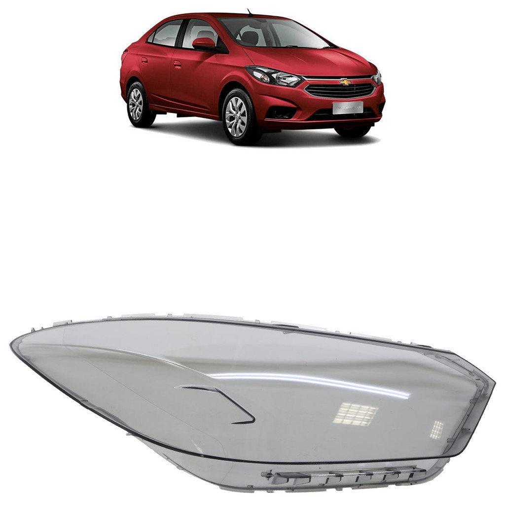 Par Lente Farol Principal Prisma Lt Ltz 2017 2018 2019 Fumê Lente Lisa Acrilico