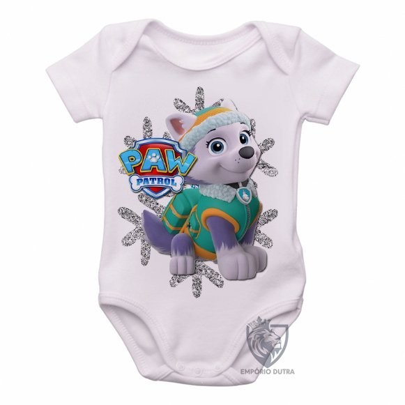 body nenê roupa bebê  Patrulha Canina Everest