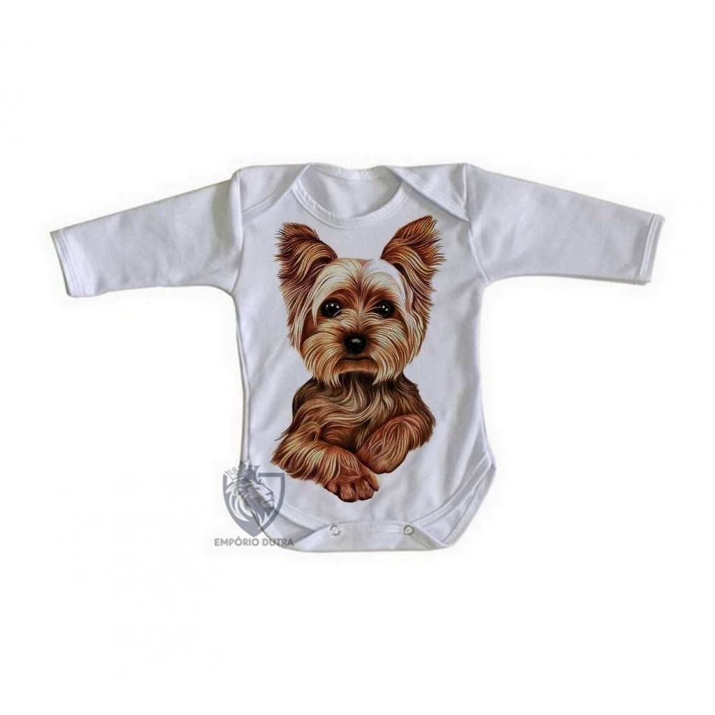 body nenê roupa bebê manga longa Yorkshire