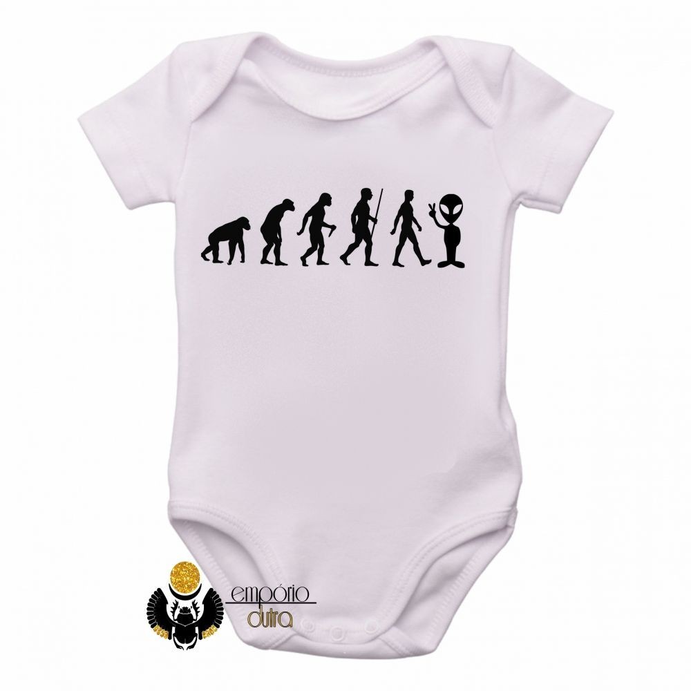 body nenê roupa bebê Evolução Alien