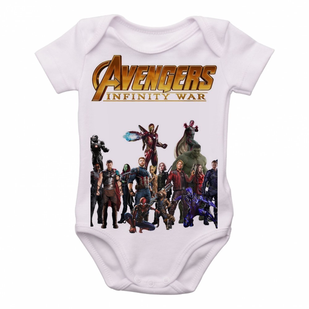 body nenê roupa bebê Vingadores Guerra Infinita