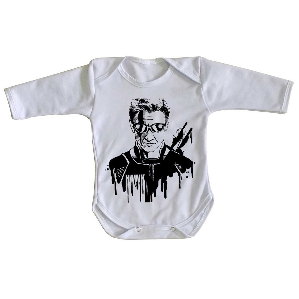 body nenê roupa bebê manga longa Gavião Arqueiro