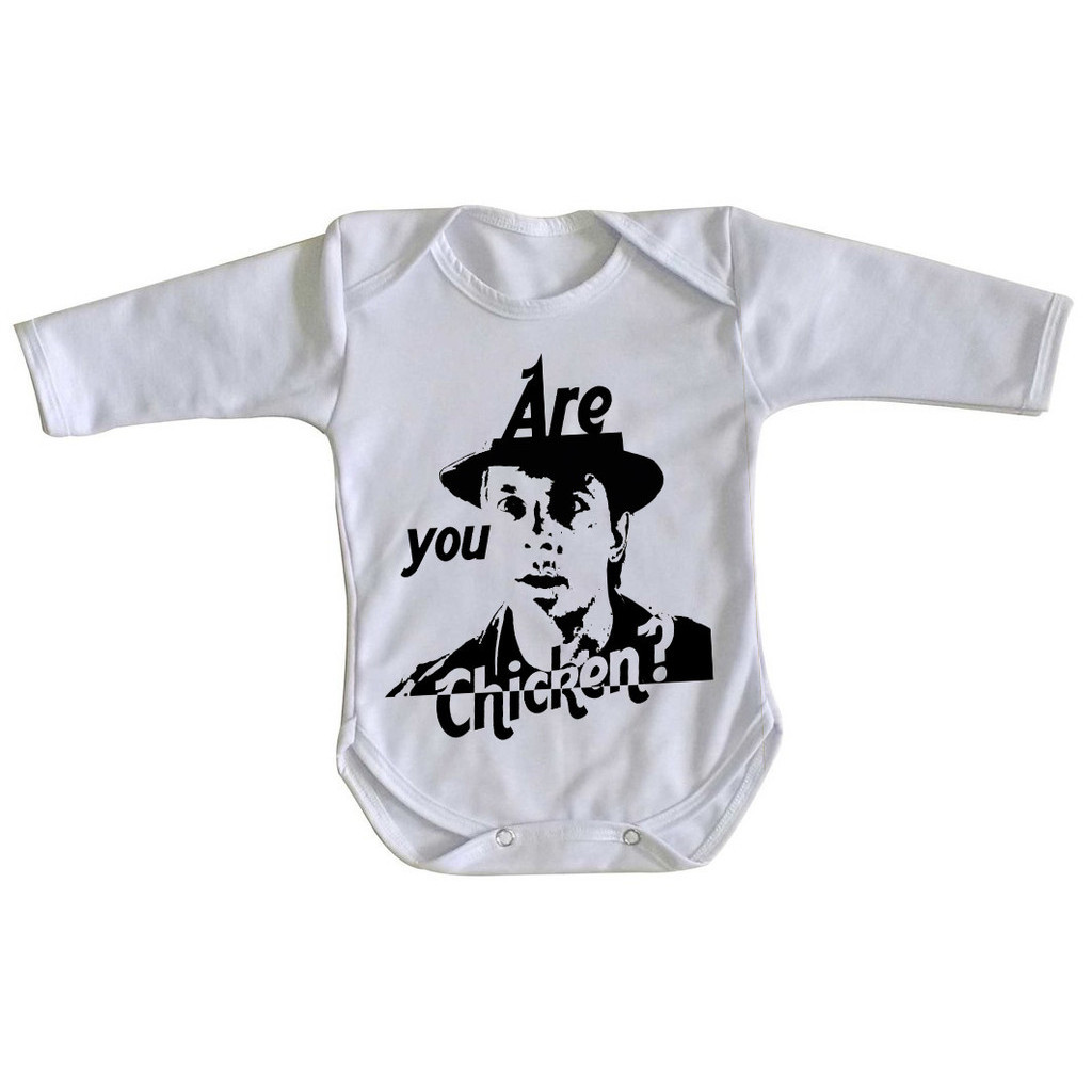 body nenê roupa bebê manga longa De volta para o futuro  Marty franguinho