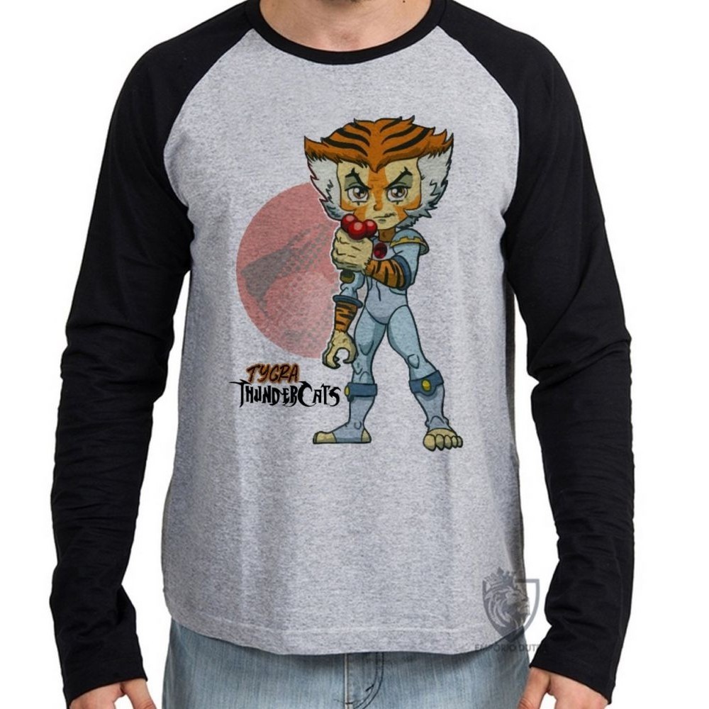 Camiseta Manga Longa blusa Thundercats Tygra