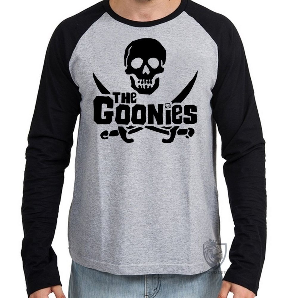 Camiseta Manga Longa blusa The Goonies Caveira