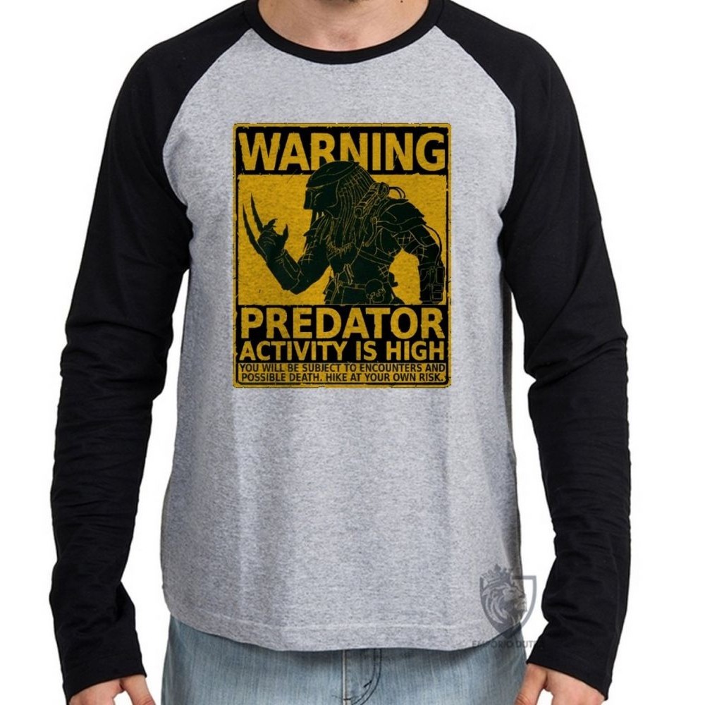 Camiseta Manga Longa  Predador cartaz