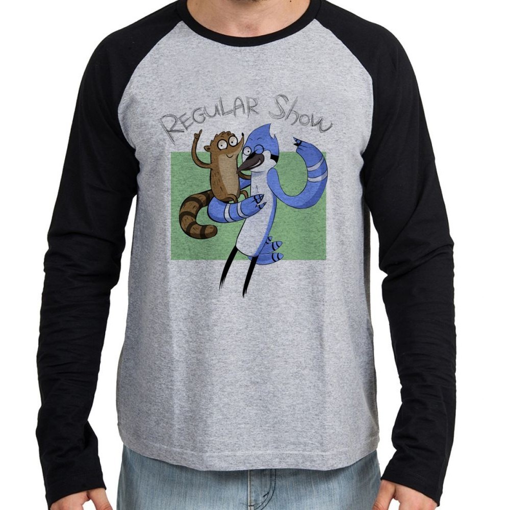Camiseta Manga Longa blusa Apenas show Mordecai Rigby