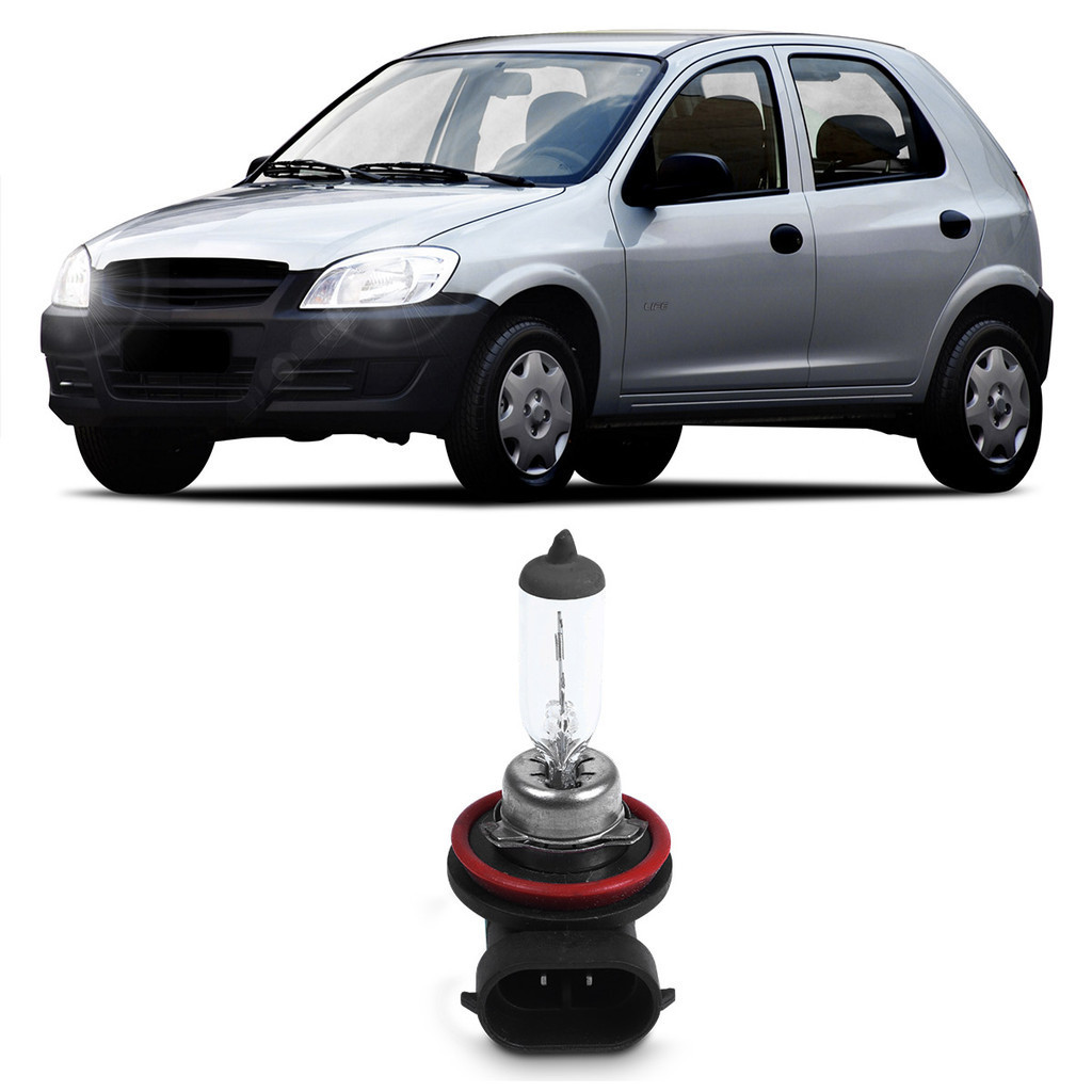 Par Lâmpada Automotiva Halogena H11 12V 55W em Oferta na Shopee