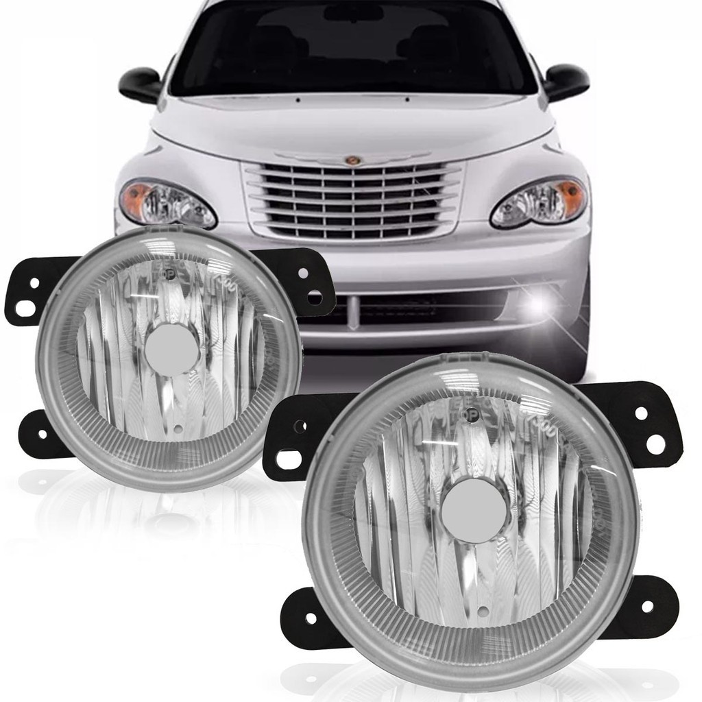 Farol Milha Auxiliar PT Cruiser 2006 A 2010 Journey 2008 2009 2010 2011 Lente Lisa Acrilico