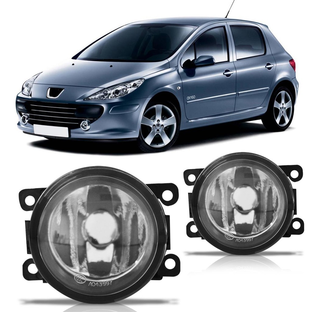 Par Farol de Milha Auxiliar 207 307 Hoggar C3 C4 C5 e Picasso Megane Sandero Pajero - Spare Parts and Accessories for Vehicles