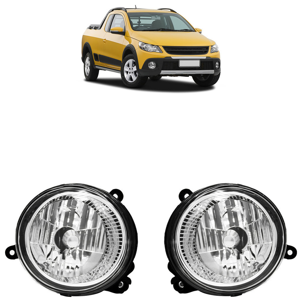 Par Farol de Milha Auxiliar Saveiro Cross G5 2009 A 2014 Crossfox Spacefox Cross 2009 2010 2011 2012