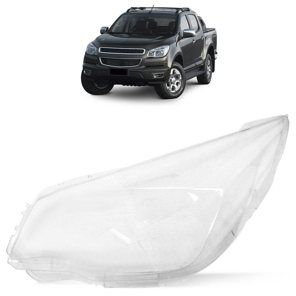 Lente Farol Dianteiro S10 2012 2013 2014 2015 2016 Transparente Lisa Acrilico em Oferta na Shopee