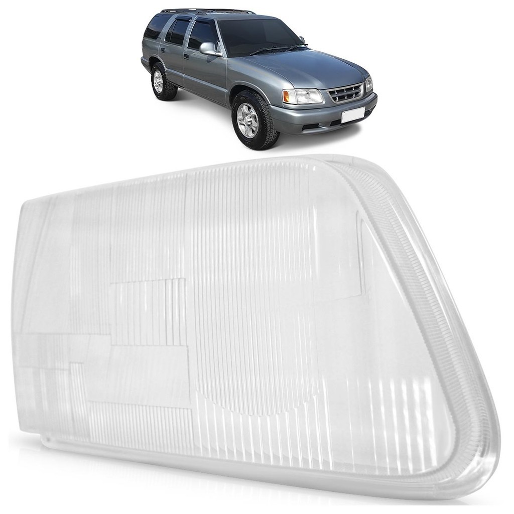 Lente Farol S10 Blazer 1995 1996 1997 1998 1999 2000 Lente Estriada Acrilico em Oferta na Shopee