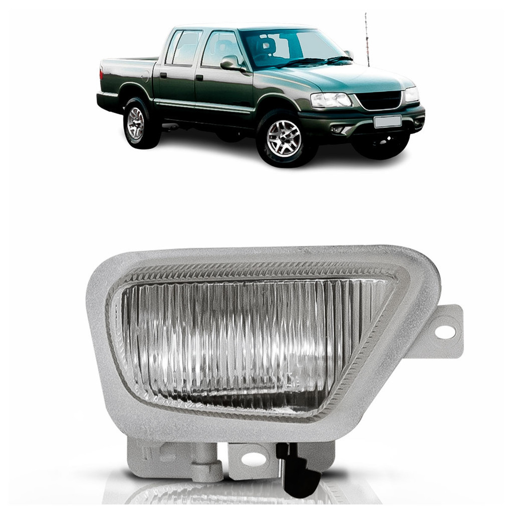 Farol Milha Auxiliar S10 1999 2000 Lente Lisa Vidro em Oferta na Shopee