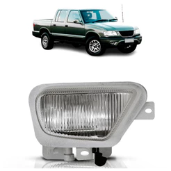 Farol Milha Auxiliar S10 1999 2000 Lente Lisa Vidro