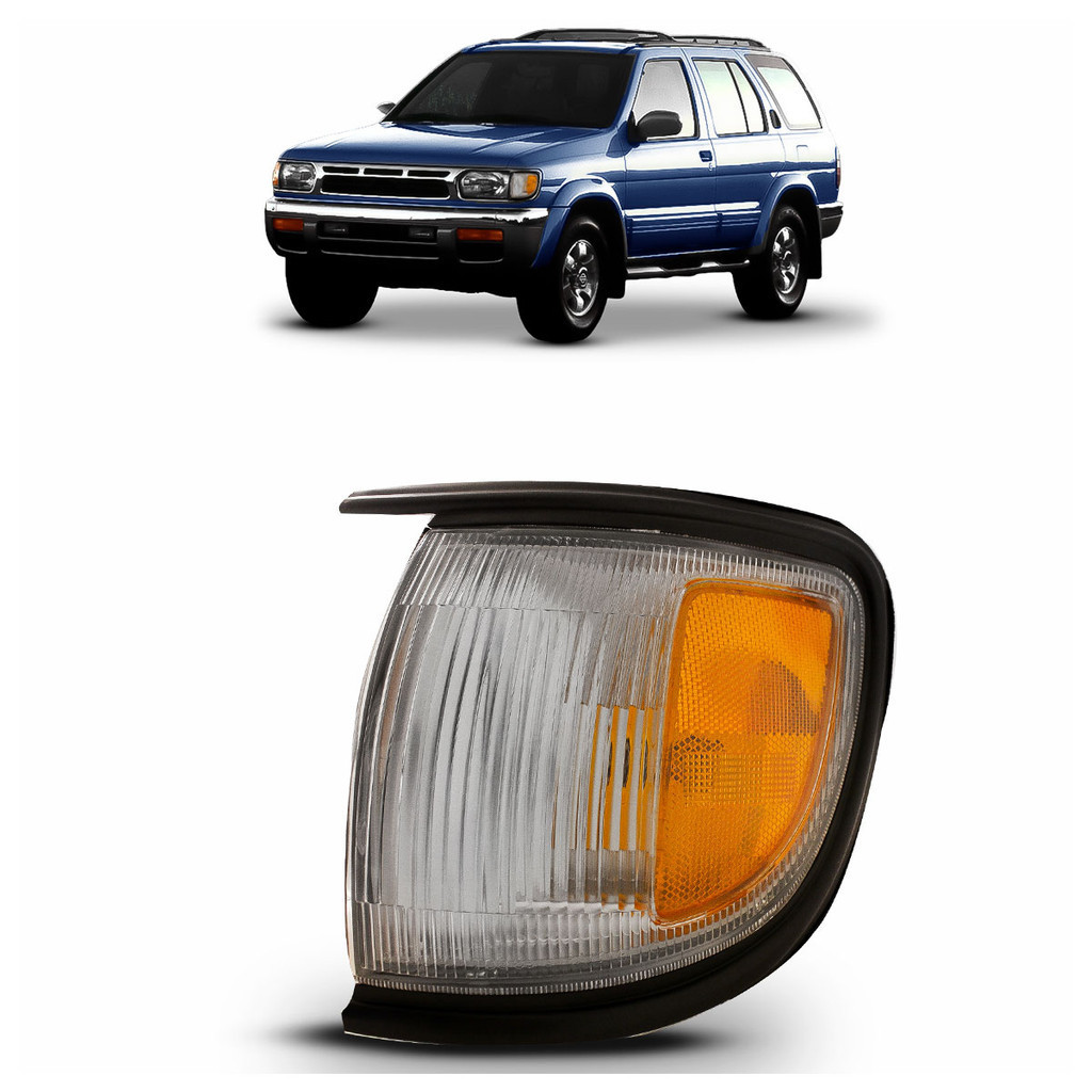Pisca Seta Dianteira Pathfinder 1996 1997 1998 1999 Cristal Lente Estriada Acrilico