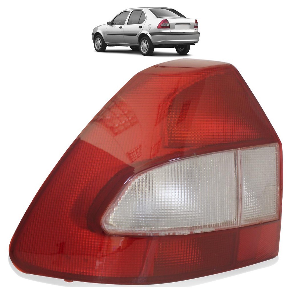 Lanterna Traseira Fiesta Sedan 2001 2002 2003 Bicolor Lente Acrilico