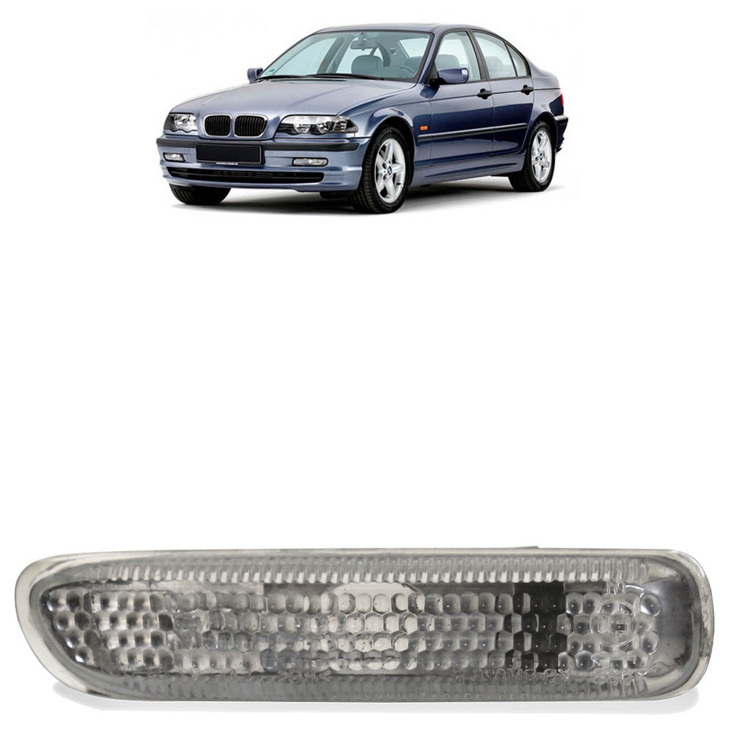 Pisca Seta Paralama Dianteiro Série 3 1998 1999 2000 2001 Cristal Lente Estriada Acrilico