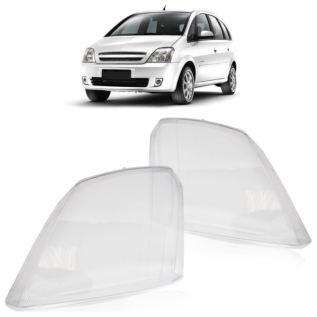 Lente Farol Dianteiro Meriva 2001 A 2012 Transparente Lente Lisa Acrilico - Spare Parts and Accessories for Vehicles