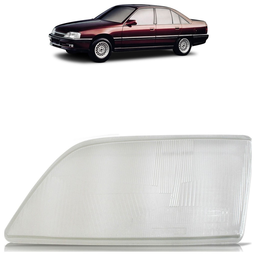 Lente Farol Dianteiro Omega 1992 1993 1994 1995 1996 1997 1998 Transparente Lente Estriada Vidro em Oferta na Shopee