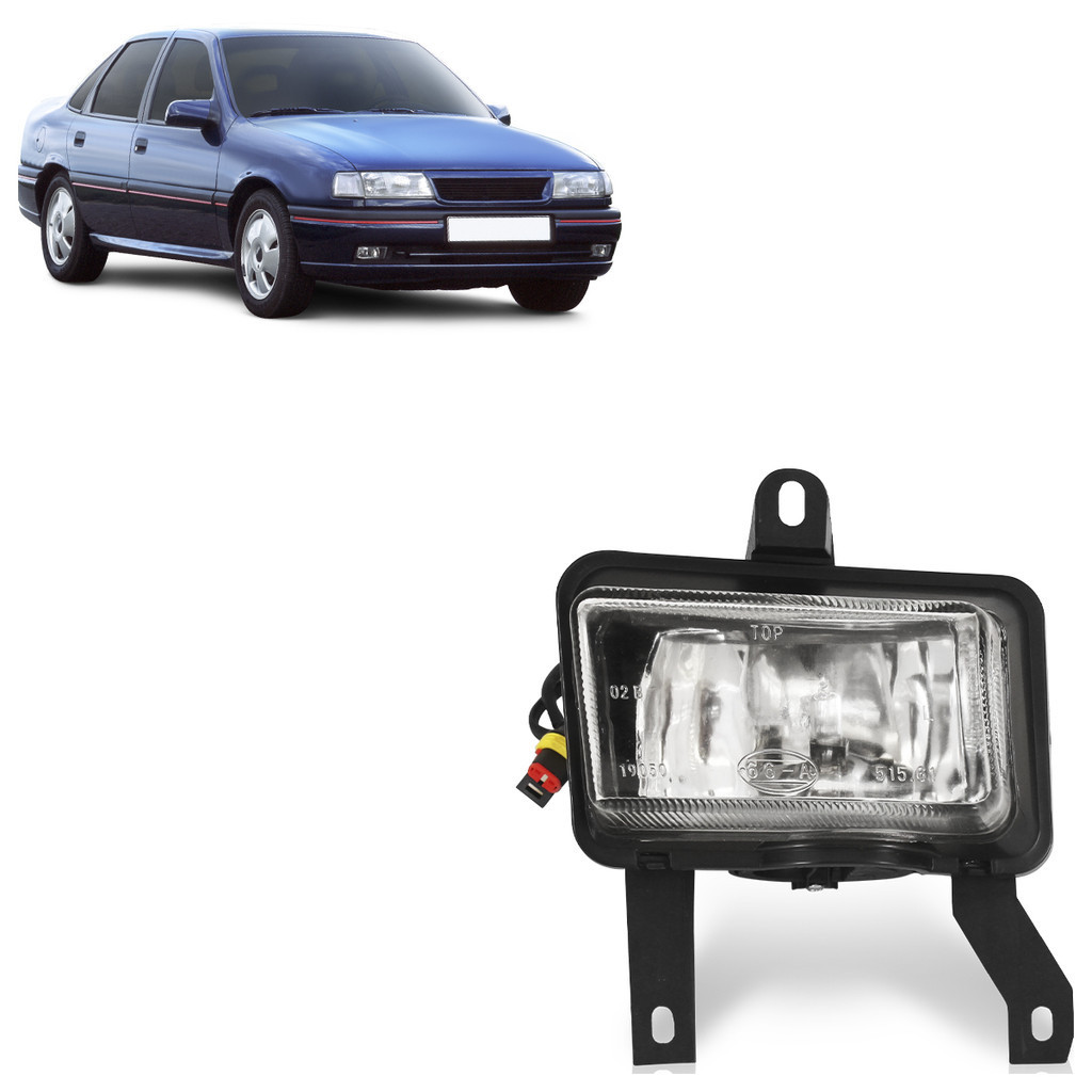 Farol de Milha Auxiliar Vectra 1993 1994 1995 1996 Neblina Lente Lisa Vidro