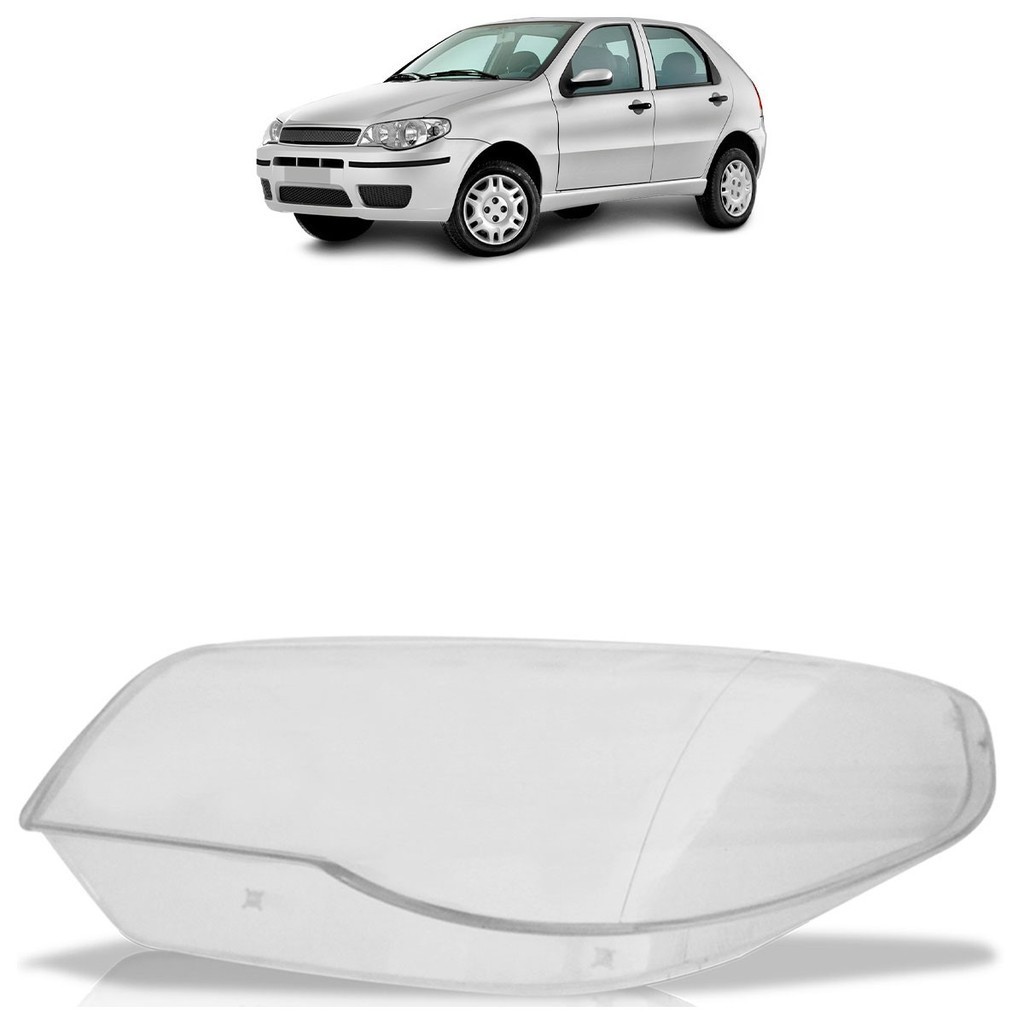 Lente Farol Dianteiro Palio G3 2004 2005 2006 2007 2008 2009 2010 2011 Transparente Lente Lisa Acrilico em Oferta na Shopee
