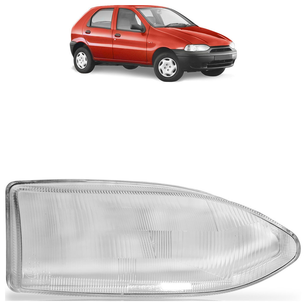 Lente Farol Palio G1 1996 A 2002 Siena Strada Young Weekend Estriada Transparente em Oferta na Shopee