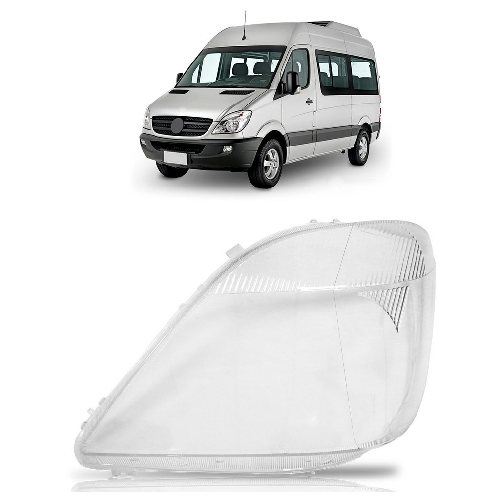 Lente Farol  Benz Sprinter 2012 2013 2014 2015 2016 Transparente Lisa Acrilico