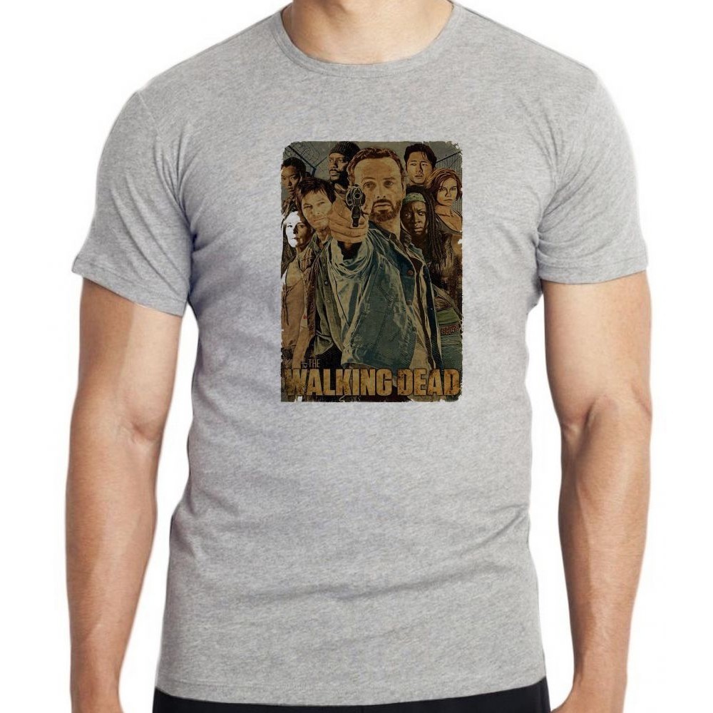 Camiseta The Walking Dead seriado Blusa criança infantil juvenil adulto camisa todos tamanhos