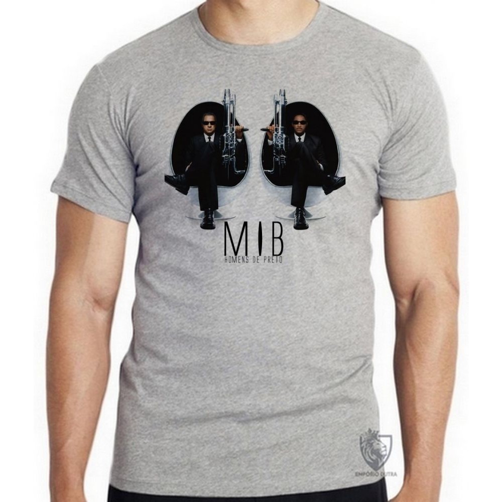 Camiseta MIB Homens de Preto Blusa criança infantil juvenil adulto camisa tamanhos