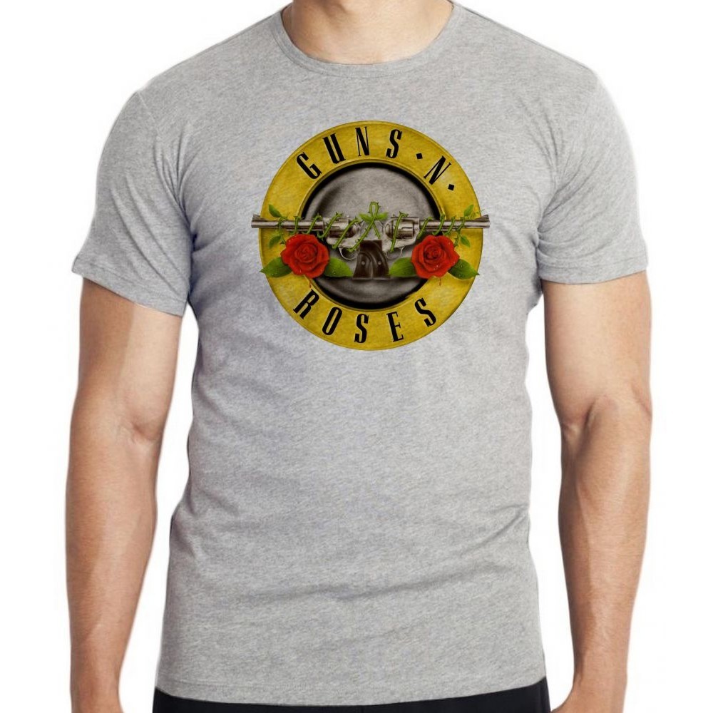 Camiseta Guns in Roses Blusa criança infantil juvenil adulto camisa tamanhos