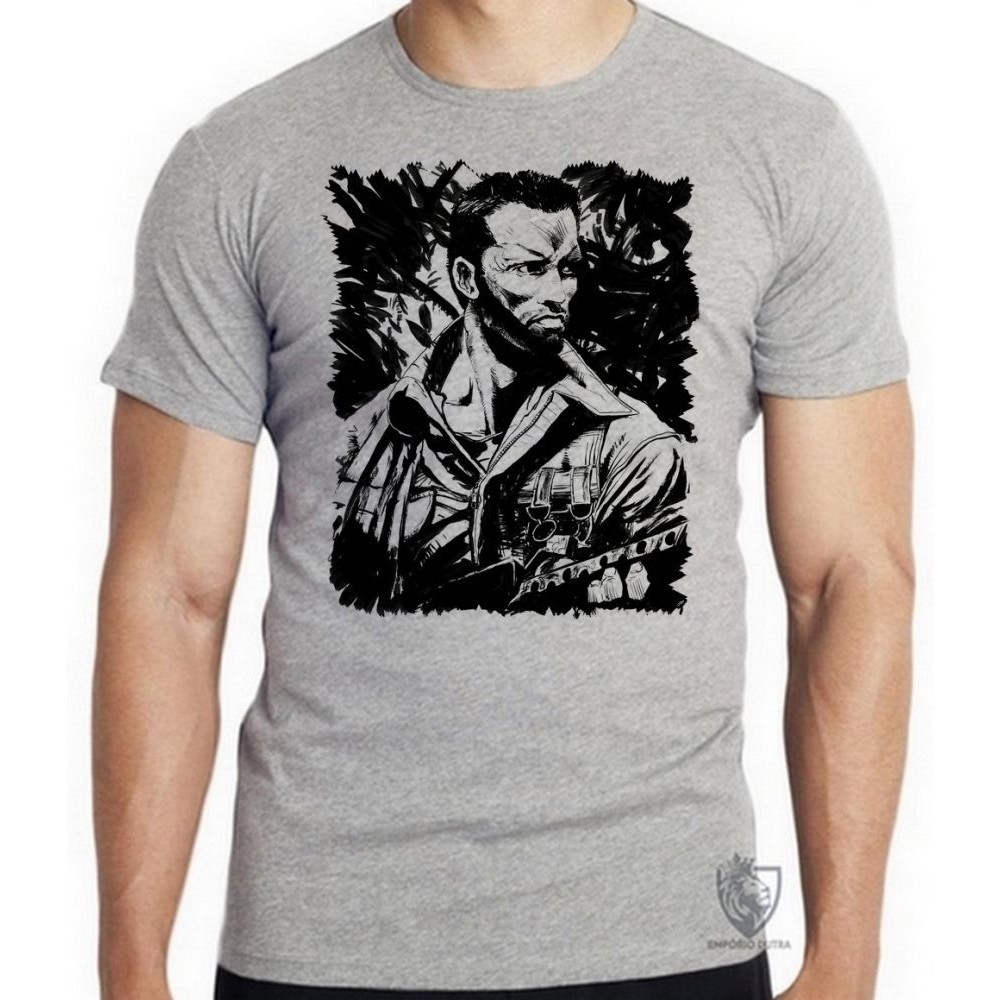 Camiseta  Predador Schwarzenegger Blusa criança infantil juvenil adulto camisa todos tamanhos